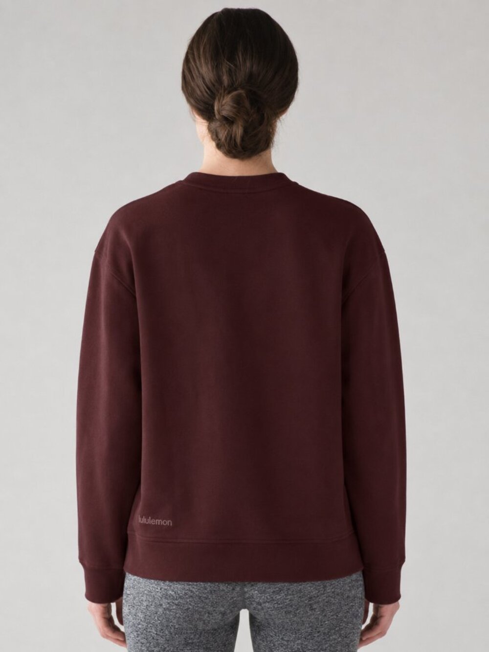 Lululemon Women's Crewneck Pullover Sweatshirt Burgundy Long Sleeved - Picture 2 of 4